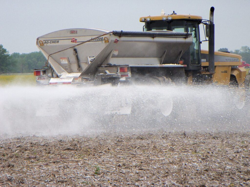 Agricultural gypsum particle size distribution