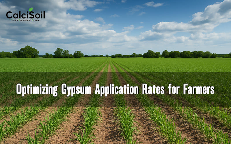 Optimizing Gypsum Application Rates for Farmers 1 Optimizing Gypsum Application Rates for Farmers